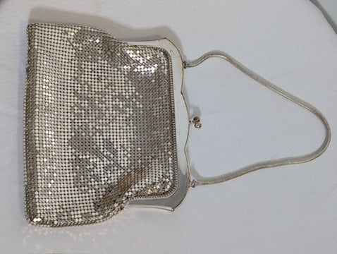 Oroton Evening Bag Vintage Silver Mesh Made In West Germany - Image 3