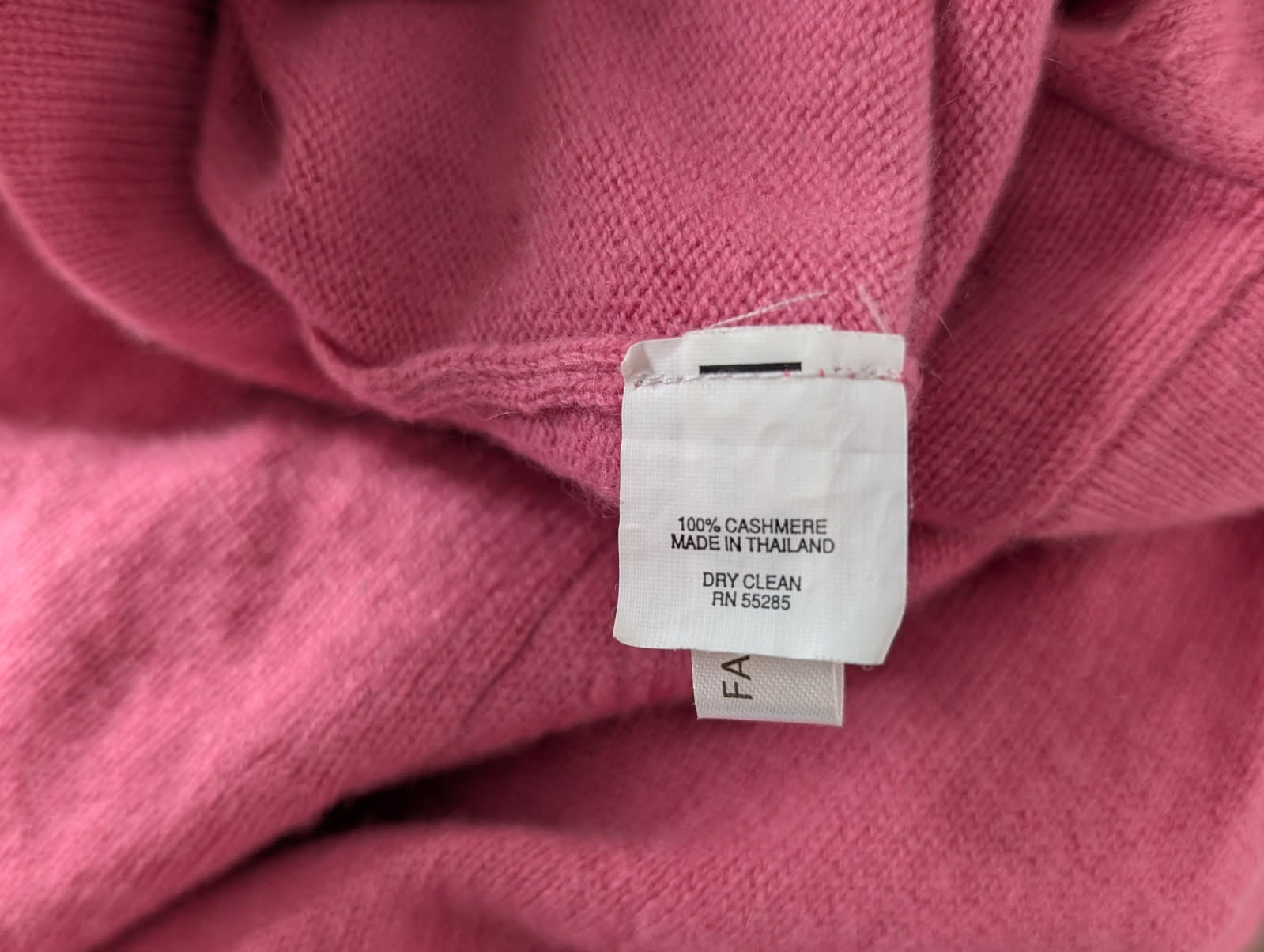 Express Cashmere Crew Neck Sweater Pink Women's Size M - Image 3