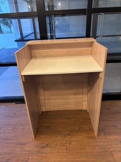 Modern Oak Reception Desk - Compact Retail POS Counter - Image 4