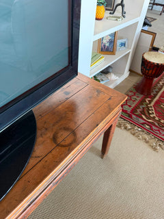 Antique Chinese Elm Wood Altar Console Table Brown - Image 3