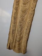 ASOS DESIGN Gold Fringe Long Sleeve Gown Women's UK 4 - Image 3