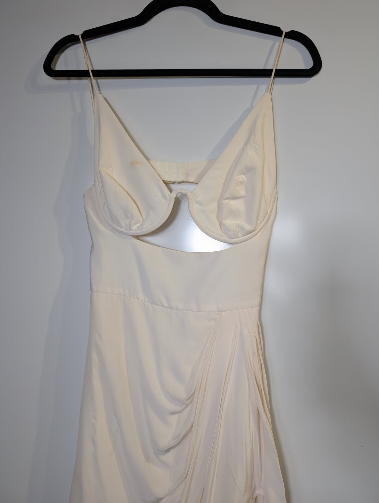 Zimmermann Silk Shaped Wire Drape Dress White Size 1 - Image 3