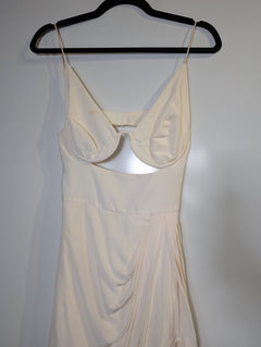 Zimmermann Silk Shaped Wire Drape Dress White Size 1 - Image 3