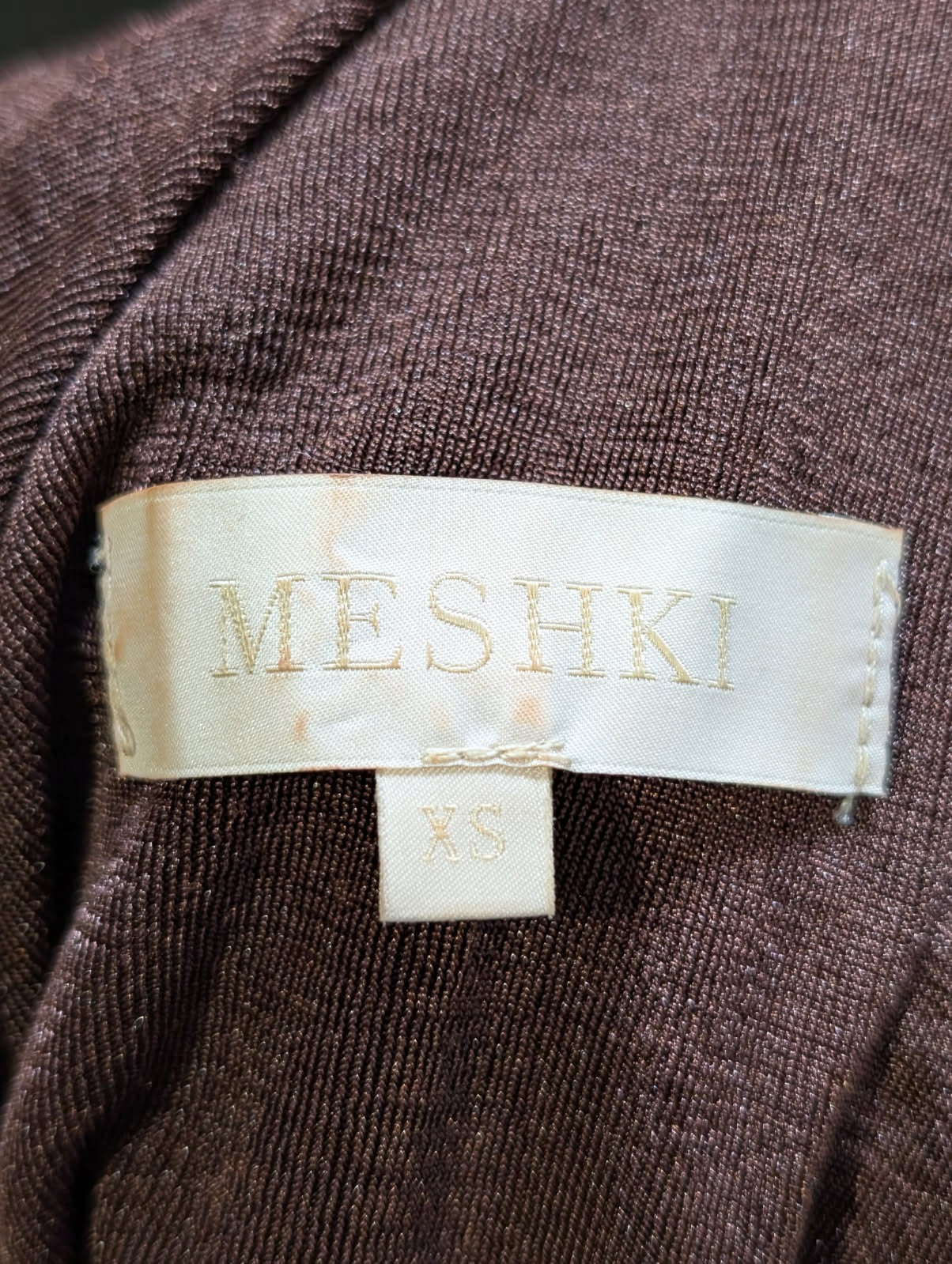 Meshki Knit Cut-Out Maxi Dress Brown Size XS - Image 3