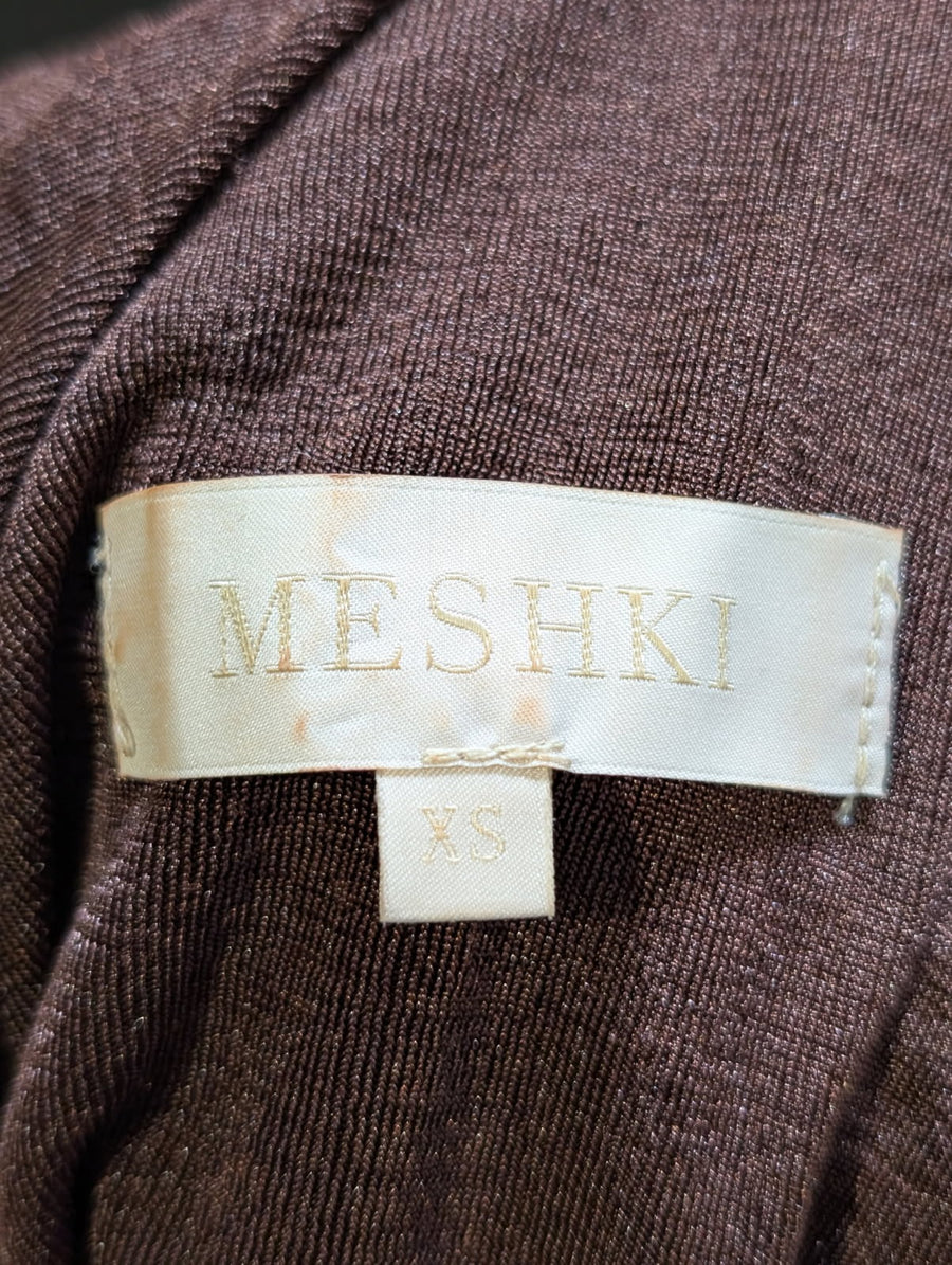 Meshki Knit Cut-Out Maxi Dress Brown Size XS - Image 3