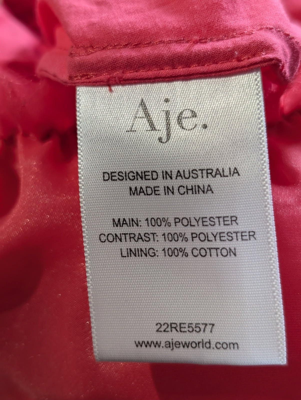 Aje Mimosa Cut-Out Mini Dress Red Size 8 - Image 2