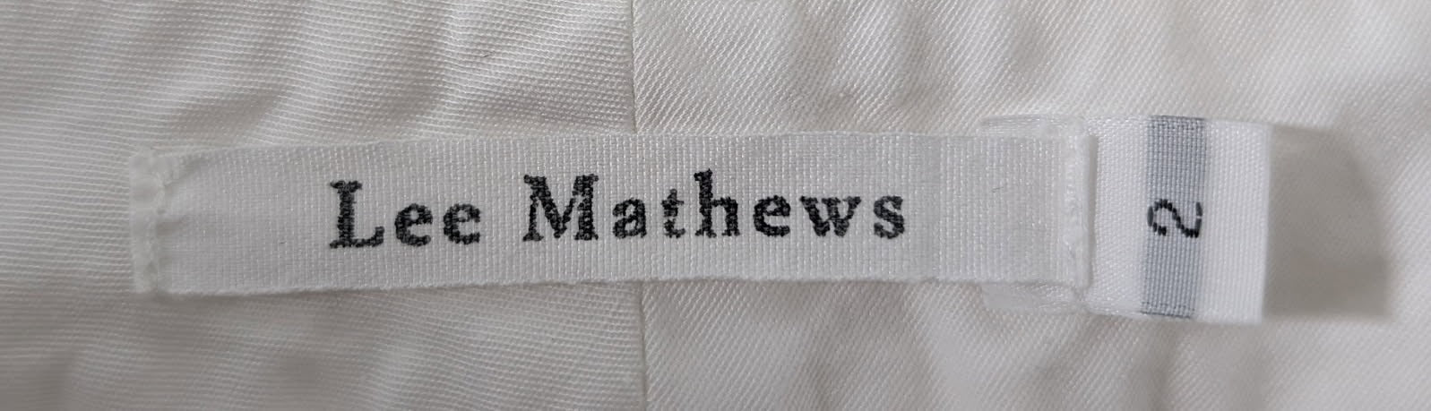 Lee Mathews White Cotton Utility Trousers - Size 2 - Image 3