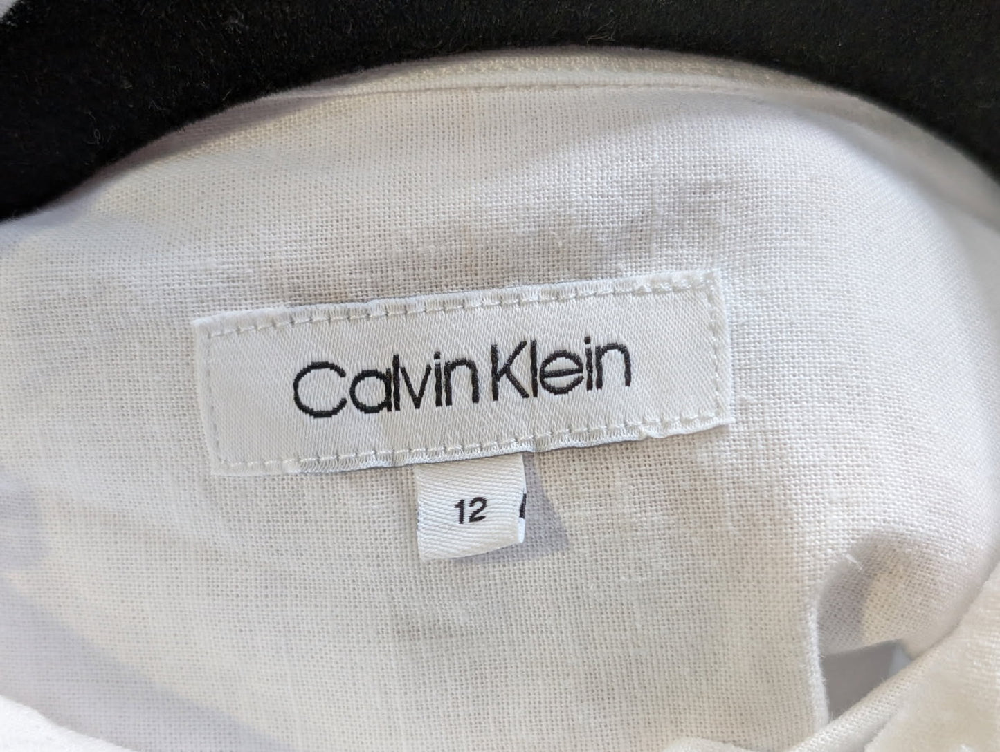 Calvin Klein Kids Long Sleeve Button-Down Shirt White Size 12 - Image 3