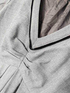 KATHERINE London V-Neck Dress Grey Houndstooth Size 12 - Image 3