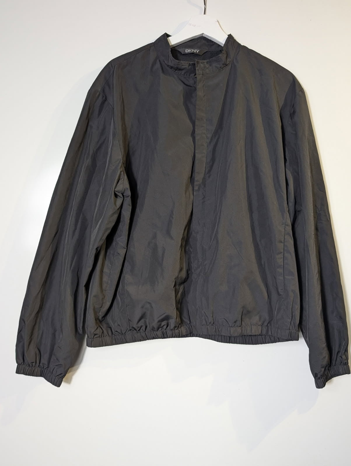 DKNY Women's Lightweight Windbreaker Jacket Black Large - Image 3