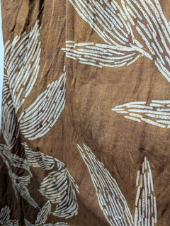 Massimo Dutti Halter Neck Maxi Dress Brown Leaf Print EU 38 - Image 3