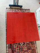 Chinese Ming Style Red Lacquer Square Coffee Table Low Table Asian Antique - Image 3