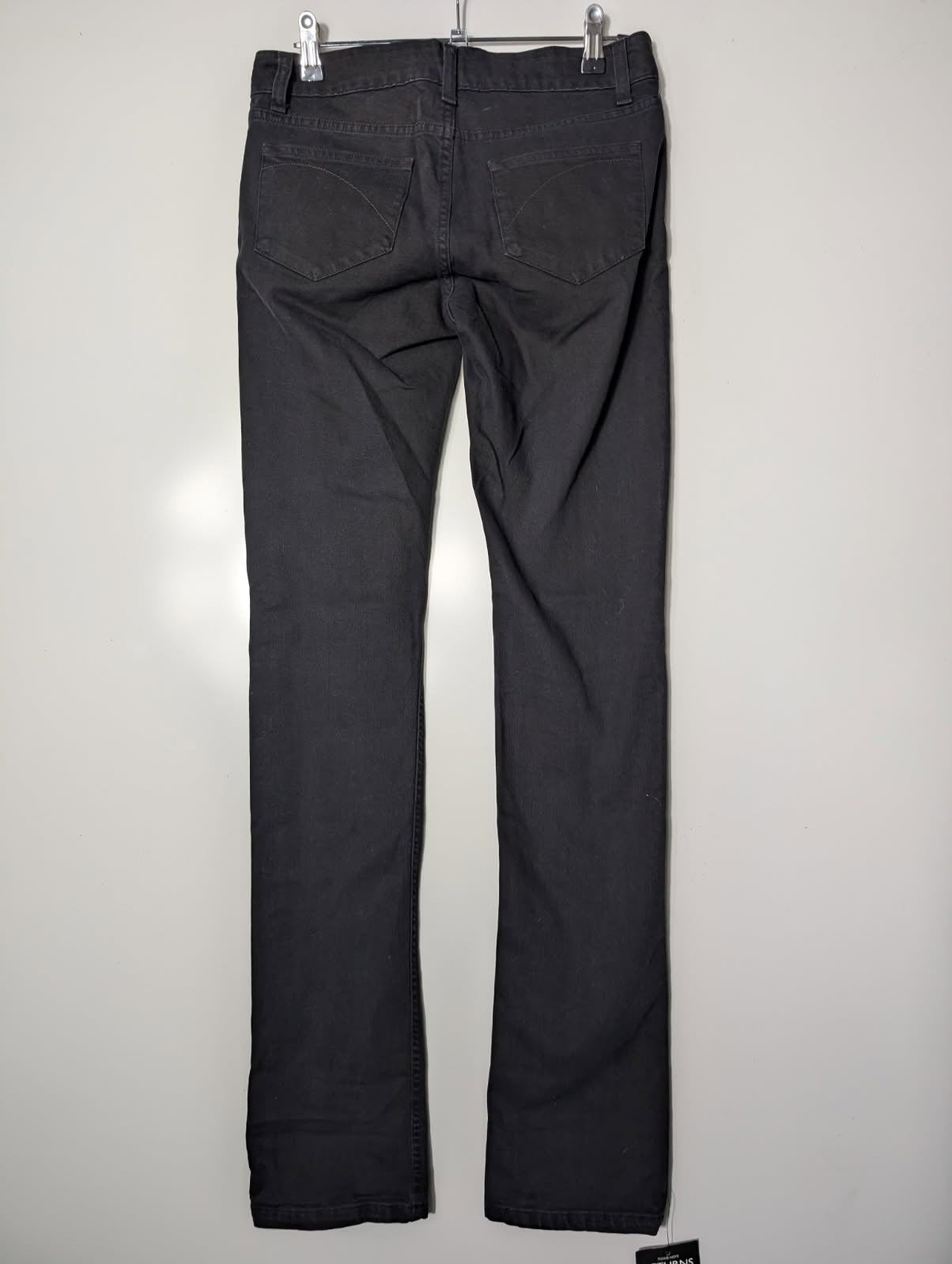 Superfine London Harry Straight Leg Jeans - Black Size 26 - Image 3