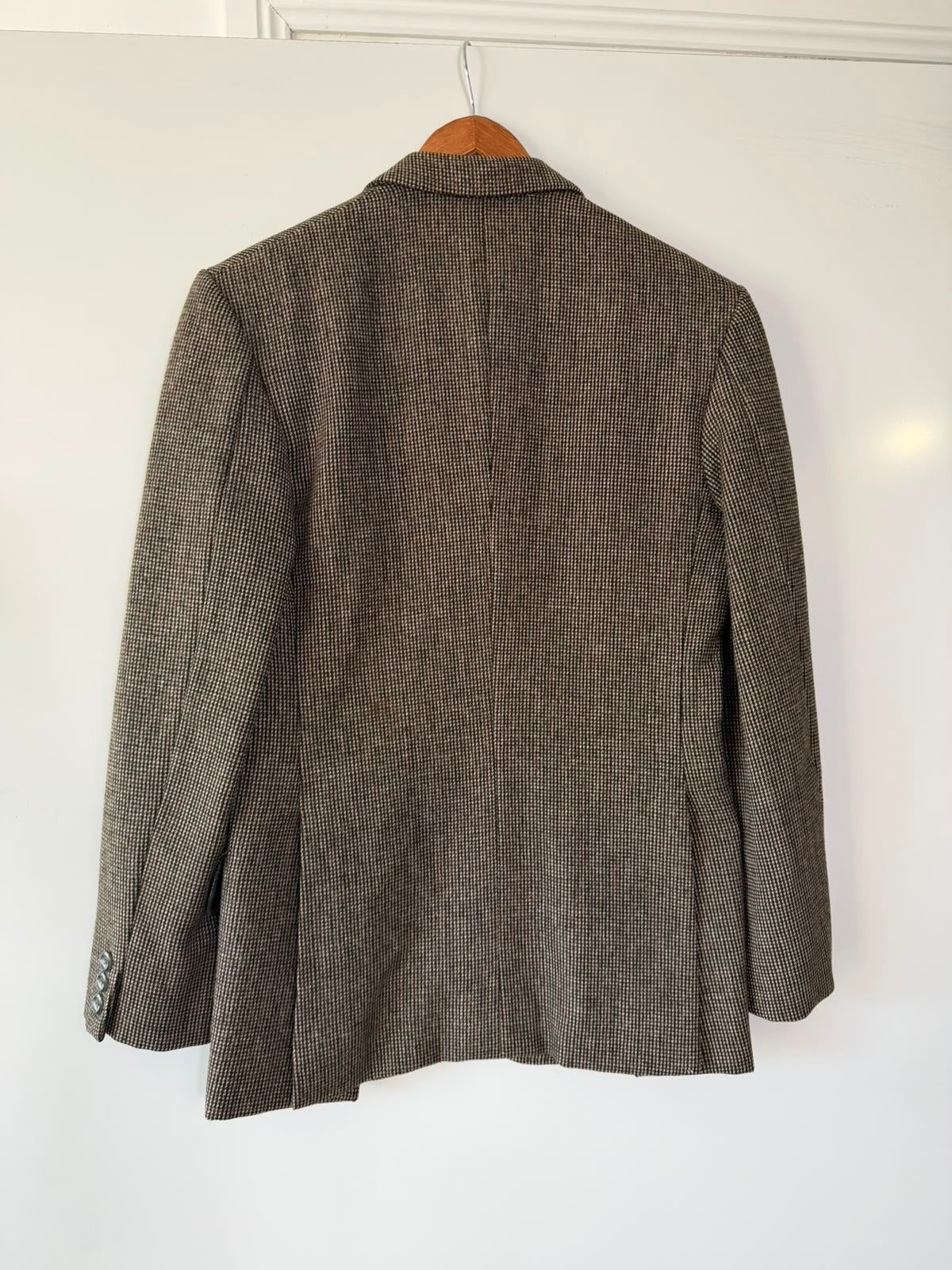 Chotirmall Men's Wool Blazer Brown Houndstooth - Image 3