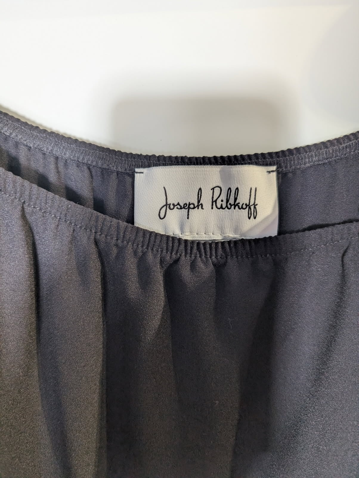 Joseph Ribkoff Black Mesh Sleeve Blouse with Circular Appliqué - Image 4