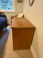 Antique Pine Chest of Drawers Light Brown Wooden Storage Unit - Image 3