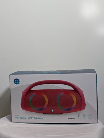 Qudo PS350 Wireless Party Speaker Bluetooth with LED Lights Red - Image 3