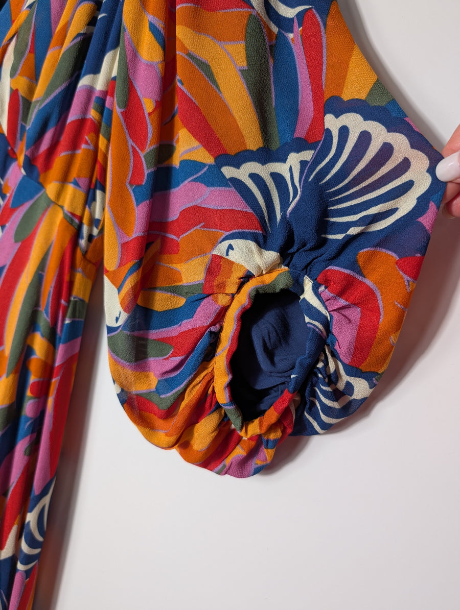 Farm Rio Mixed Prints Maxi Dress Multicolour Size S - Image 3