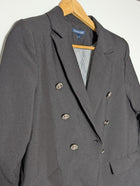 Gordon Smith Double-Breasted Blazer Black Women's Size 10 - Image 3