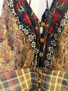 Camilla Silk Patchwork Mini Dress Vibrant Bohemian Print Size XS - Image 3