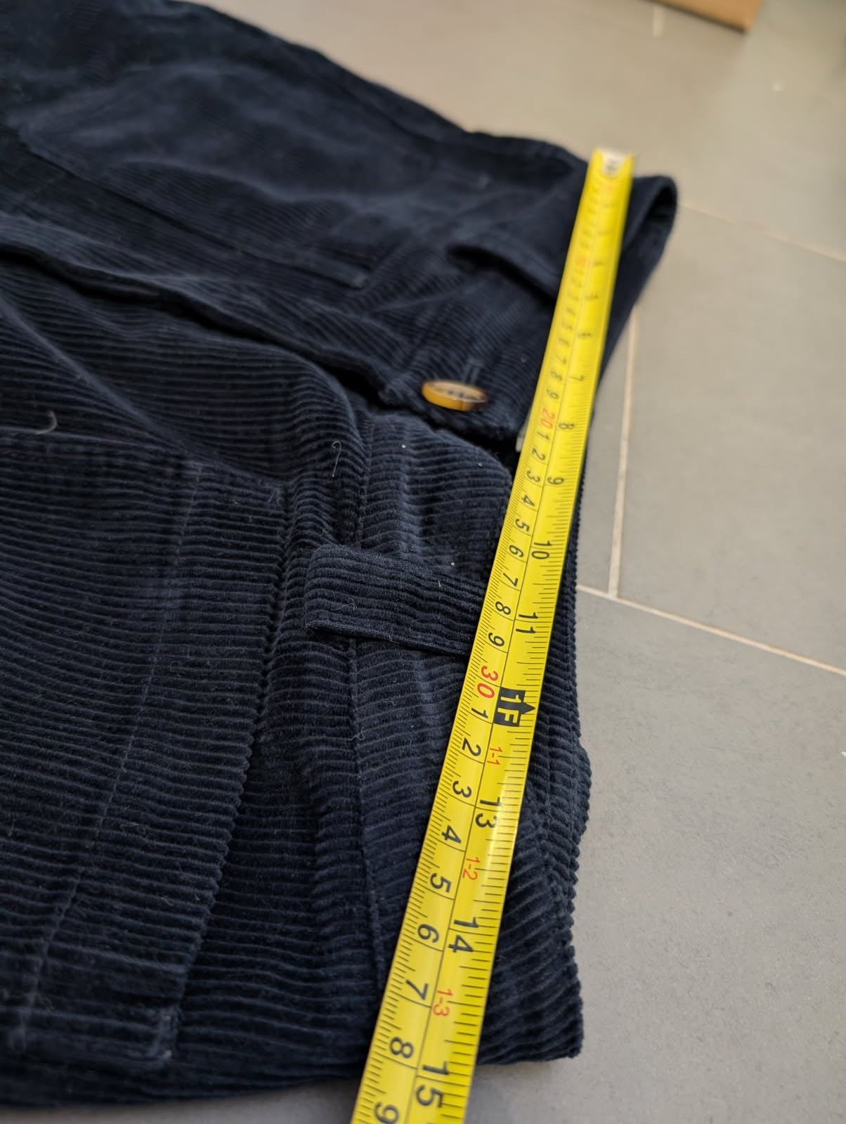 Amelius Corduroy Pants - Navy Blue Women's Size 10 - Image 4