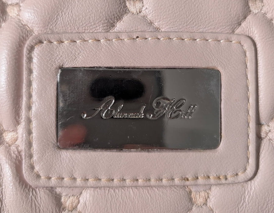 Alannah Hill Quilted Crossbody Bag - Blush Pink with Chain Strap - Image 3