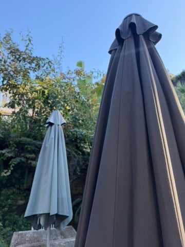 Coolaroo Outdoor Patio Umbrella Wind-Up Mechanism Grey - Image 3