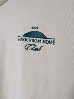 Motherchuckers Work From Home Club 2020 Sweatshirt Beige XS-S - Image 3