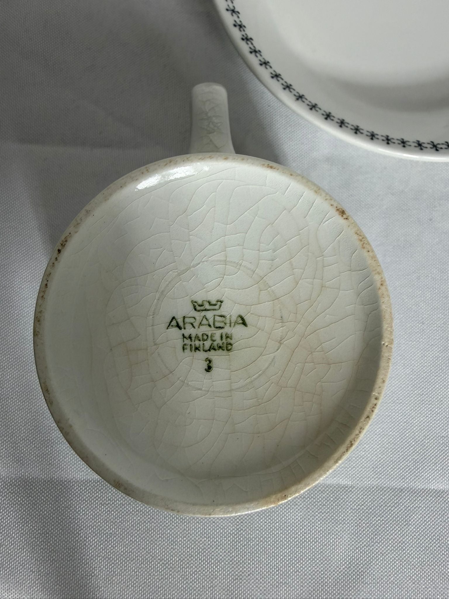 Vintage Arabia Finland Emilia Tea Cup & Saucer Set - 8 Piece Collection - Image 3