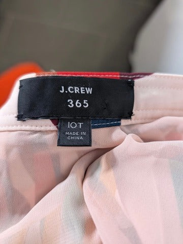 J.Crew 365 Geometric Print Pleated Midi Skirt - Size 10T - Image 4