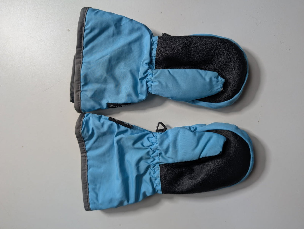 Kaos Snow-Tex Kids Winter Mittens - Blue/Grey Penguin Print Size 2XS - Image 2