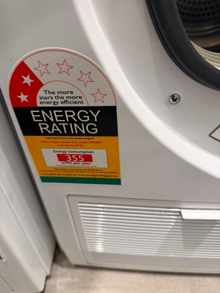 Fisher & Paykel 8kg Condenser Dryer DE8060P+ White - Image 3