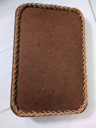 Vintage 1954 Sydney Royal Show Wicker-Rimmed Serving Tray - Image 3