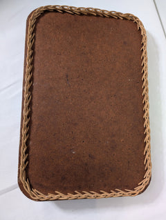 Vintage 1954 Sydney Royal Show Wicker-Rimmed Serving Tray - Image 3