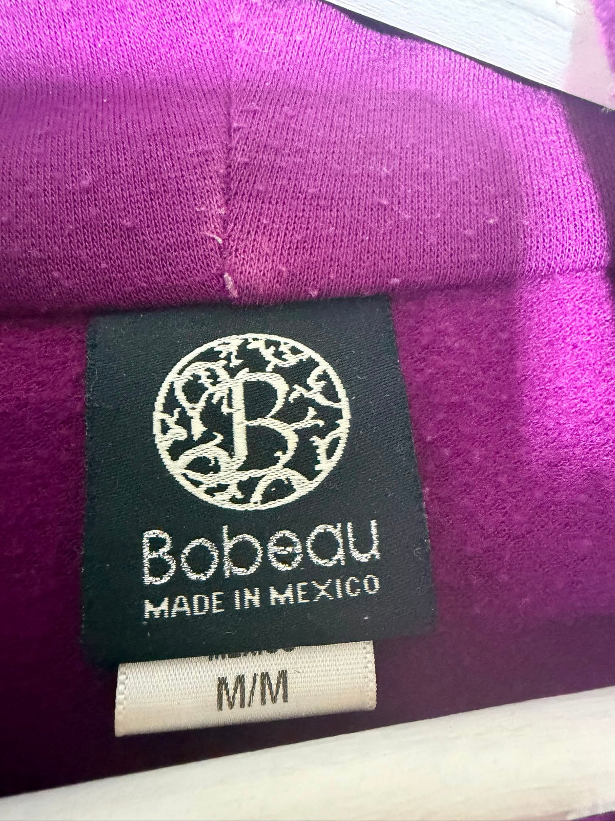 Bobeau Women's Asymmetrical Button-Front Cardigan Purple Size M - Image 3