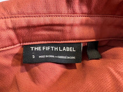 The Fifth Label Satin Button-Down Shirt Rust Size S - Image 2