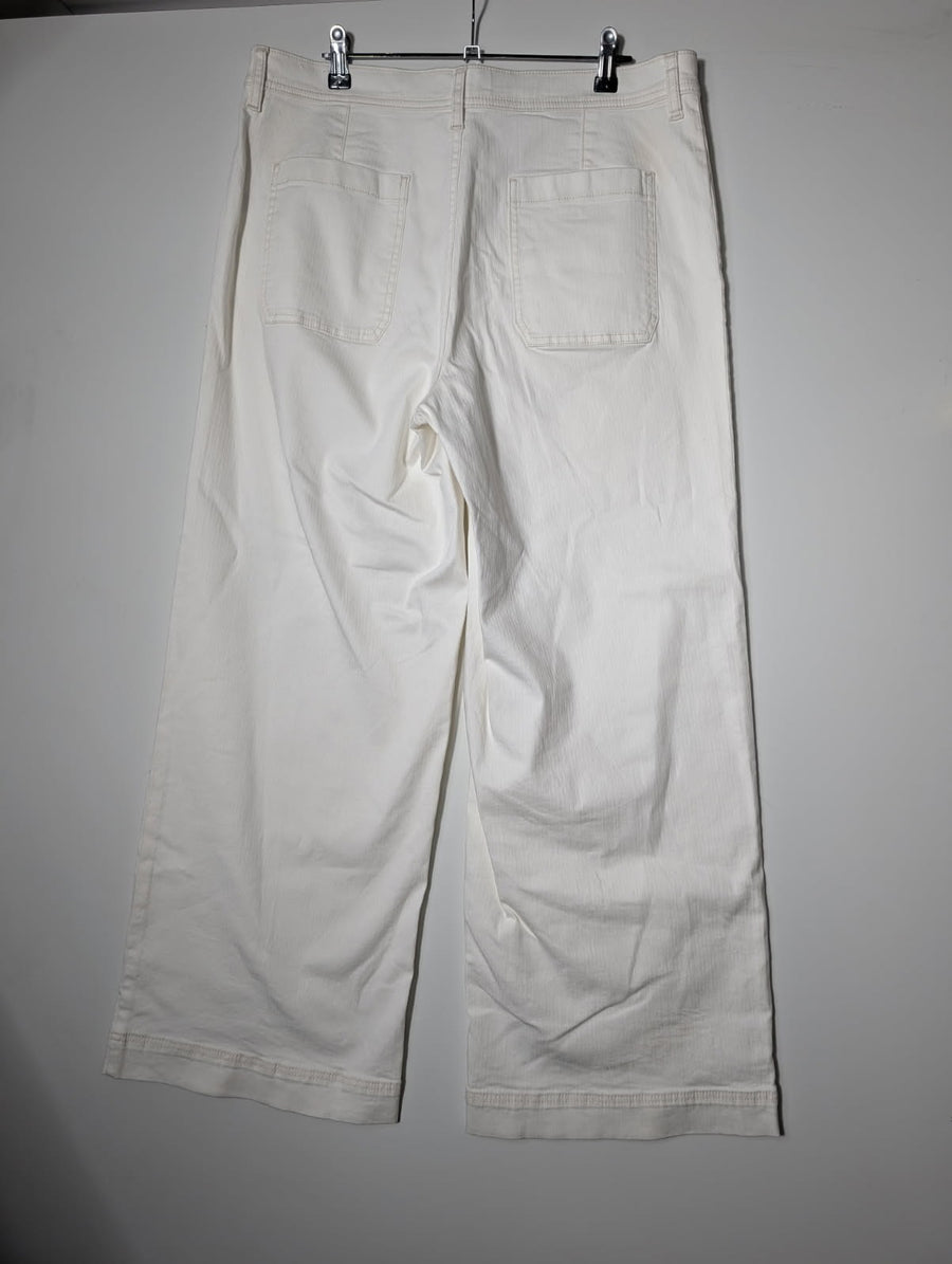 Sportscraft Nili Wide Leg Jeans White Women's Size 16 - Image 3