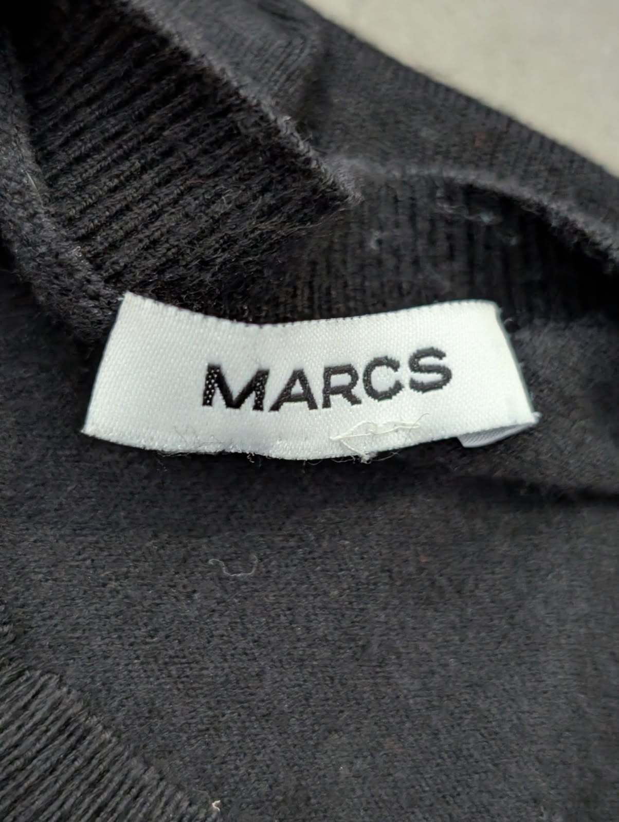 Marcs Long Sleeve Sweater Black With Ruched Side Detail - Image 3