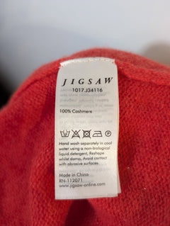 Jigsaw Women's Crewneck Sweater 100% Cashmere Red Size XS - Image 3
