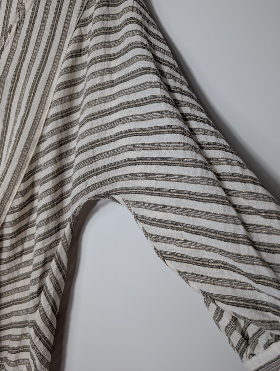Massimo Dutti Striped Button-Down Blouse Women's XS - Image 3