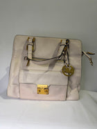Michael Kors Sutton Medium Satchel Cream Leather Handbag - Image 3