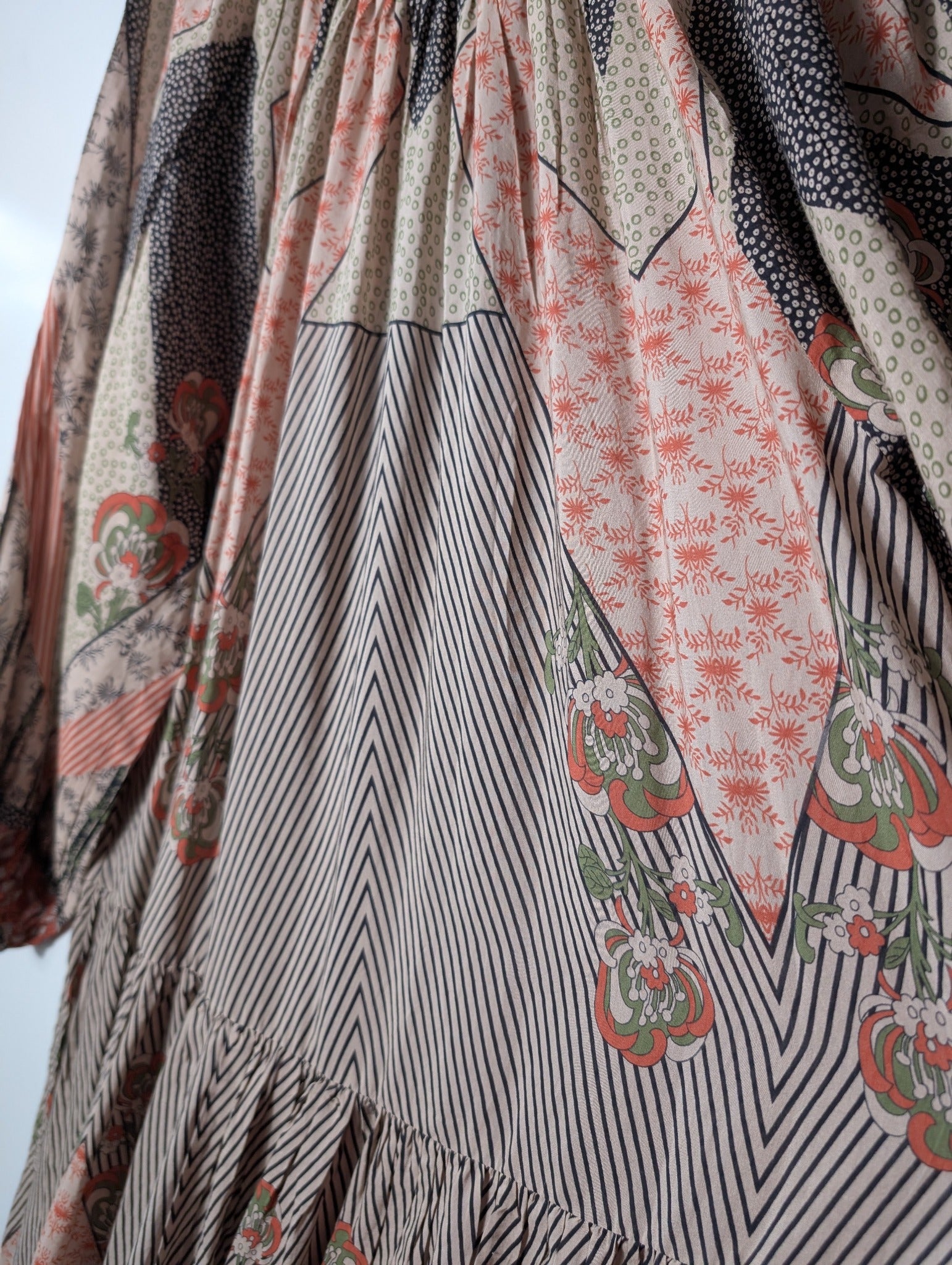 Mes Demoiselles Paris Iconoclaste Patchwork Maxi Dress Multicolour FR 38 - Image 3