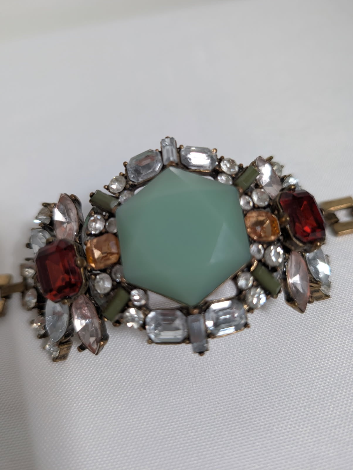 J.Crew Statement Rhinestone and Cabochon Brooch/Pendant Multi-Coloured - Image 3