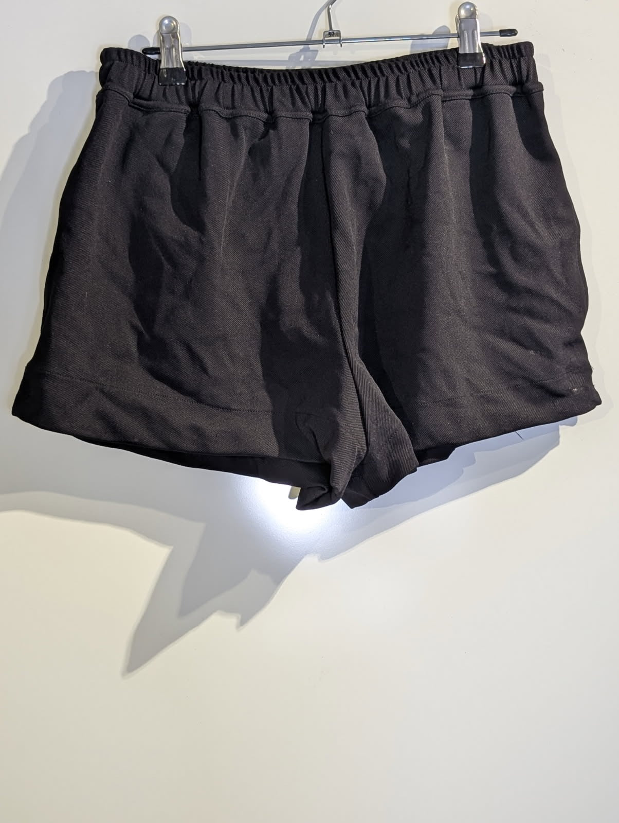 Assike Athletic Sweat Shorts - Black with White Side Stripe - Image 3