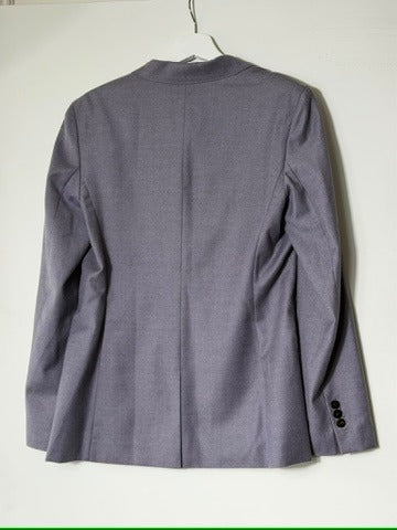 Theory Staple Blazer in Grey Virgin Wool Size 10 - Image 5