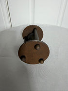 Vintage Industrial Style Brass and Wood Hourglass Sand Timer - Image 3