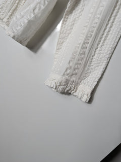 Indi & Cold Victorian-Style Lace Trim Blouse White Size S - Image 3