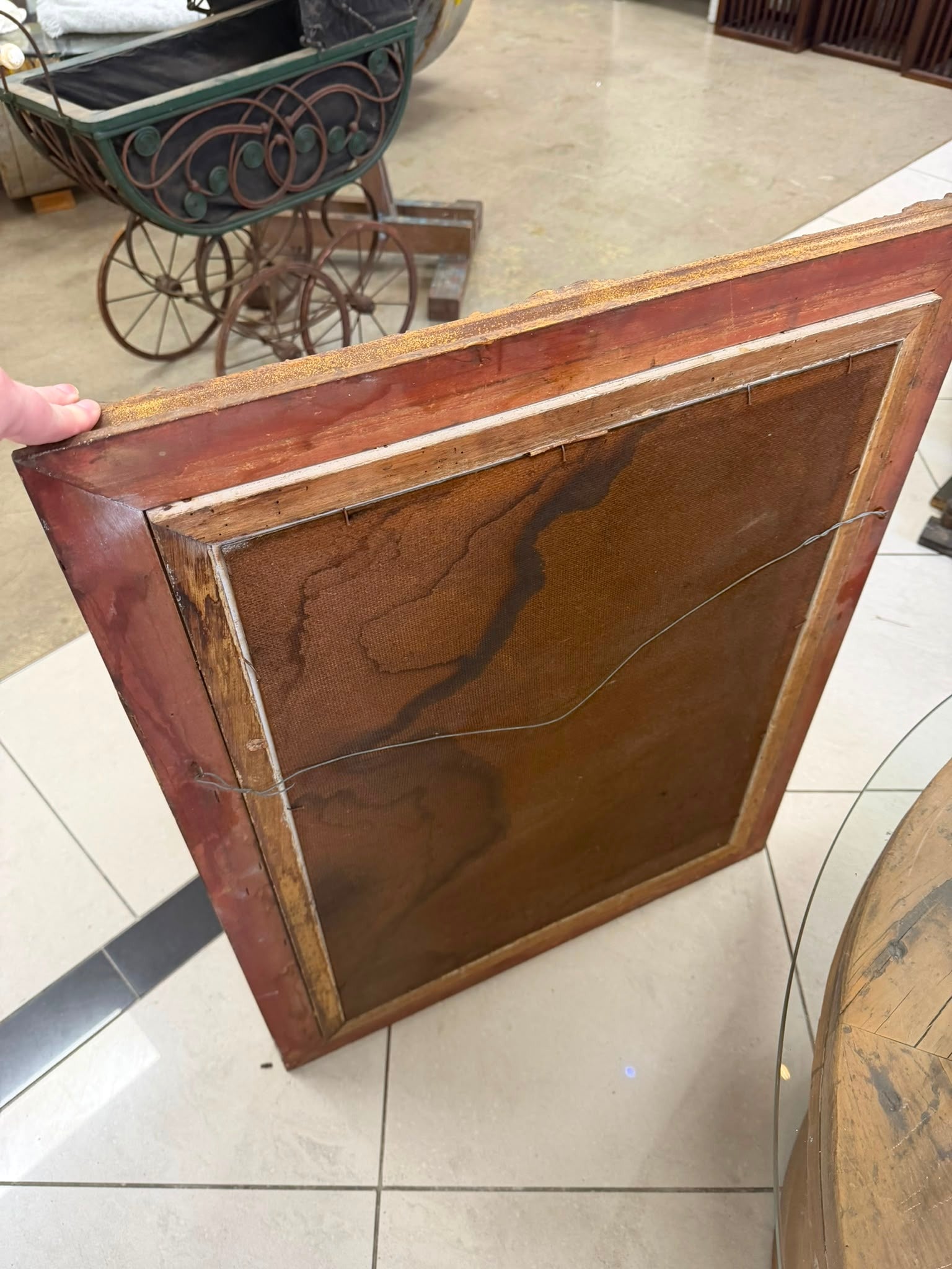 Joh Joh Oil on Canvas Landscape Painting in Ornate Gilt Frame - Image 3