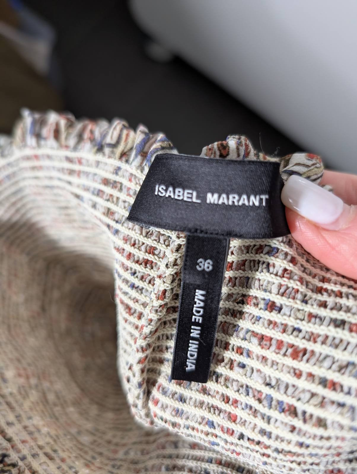 Isabel Marant Silk Smocked Strapless Maxi Dress - Size 36 - Image 3