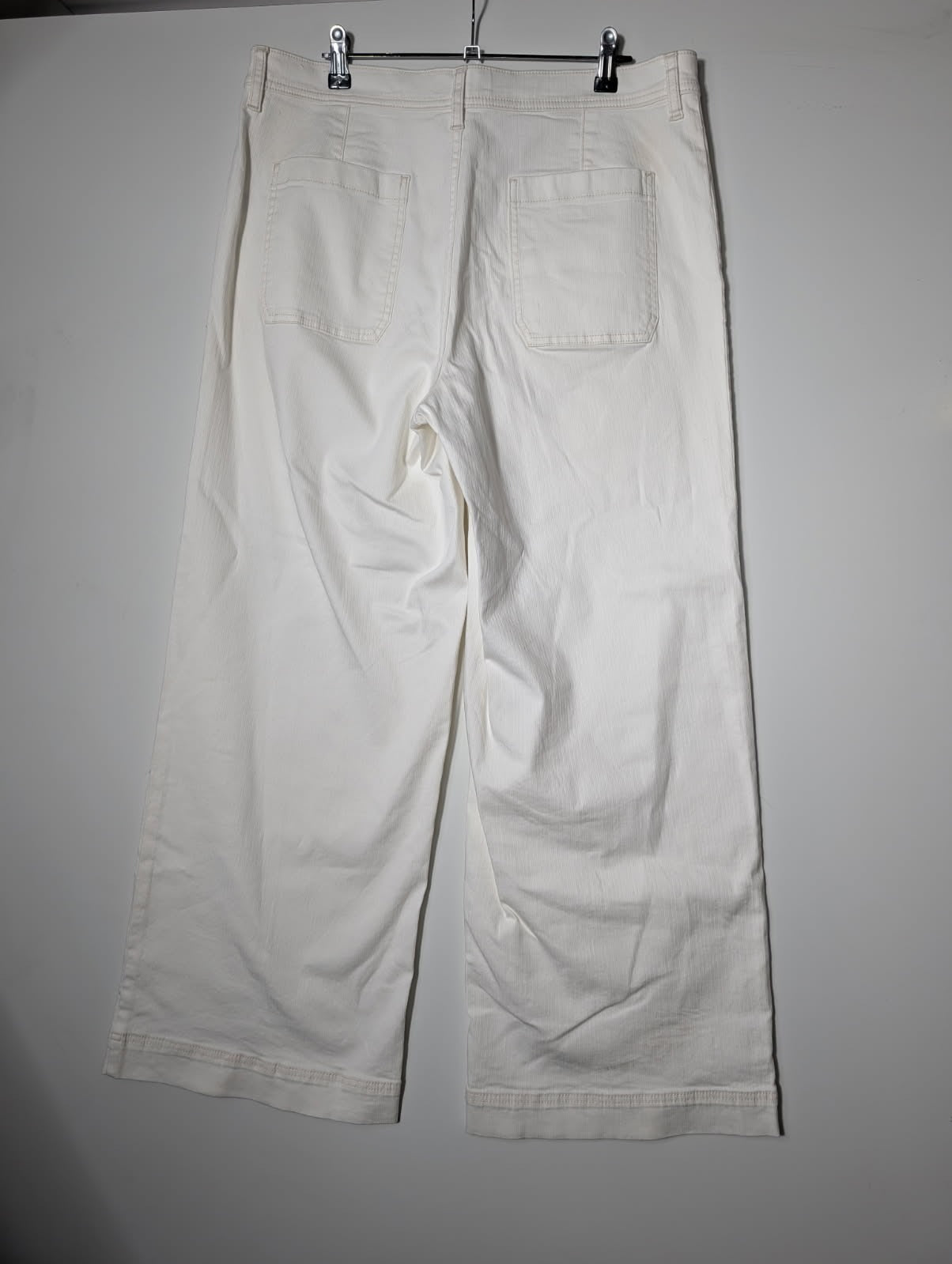 Sportscraft Nili Wide Leg Jeans White Women's Size 16 - Image 3
